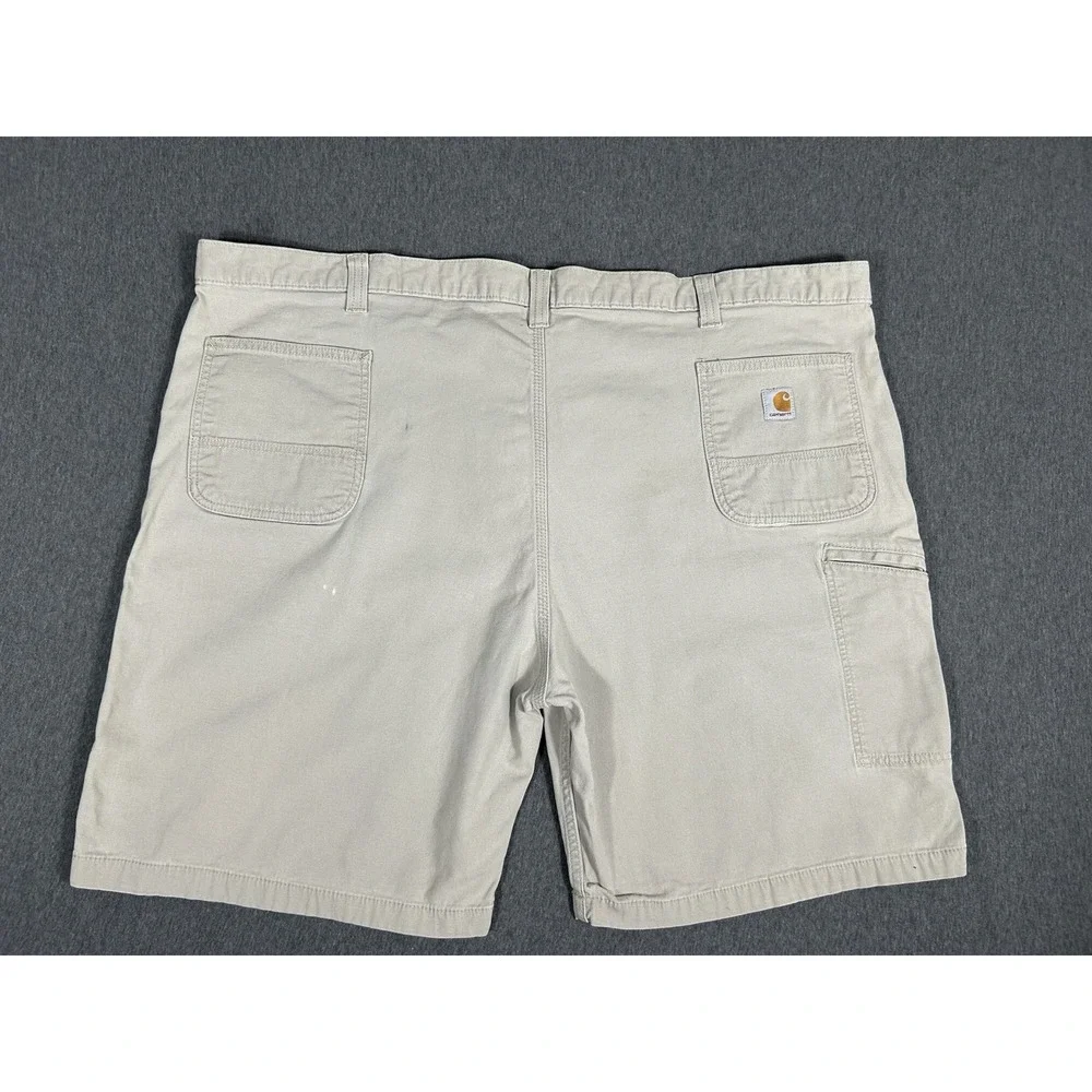 Carhartt Men's Relaxed Fit Utility Canvas Shorts Khaki Size 52
